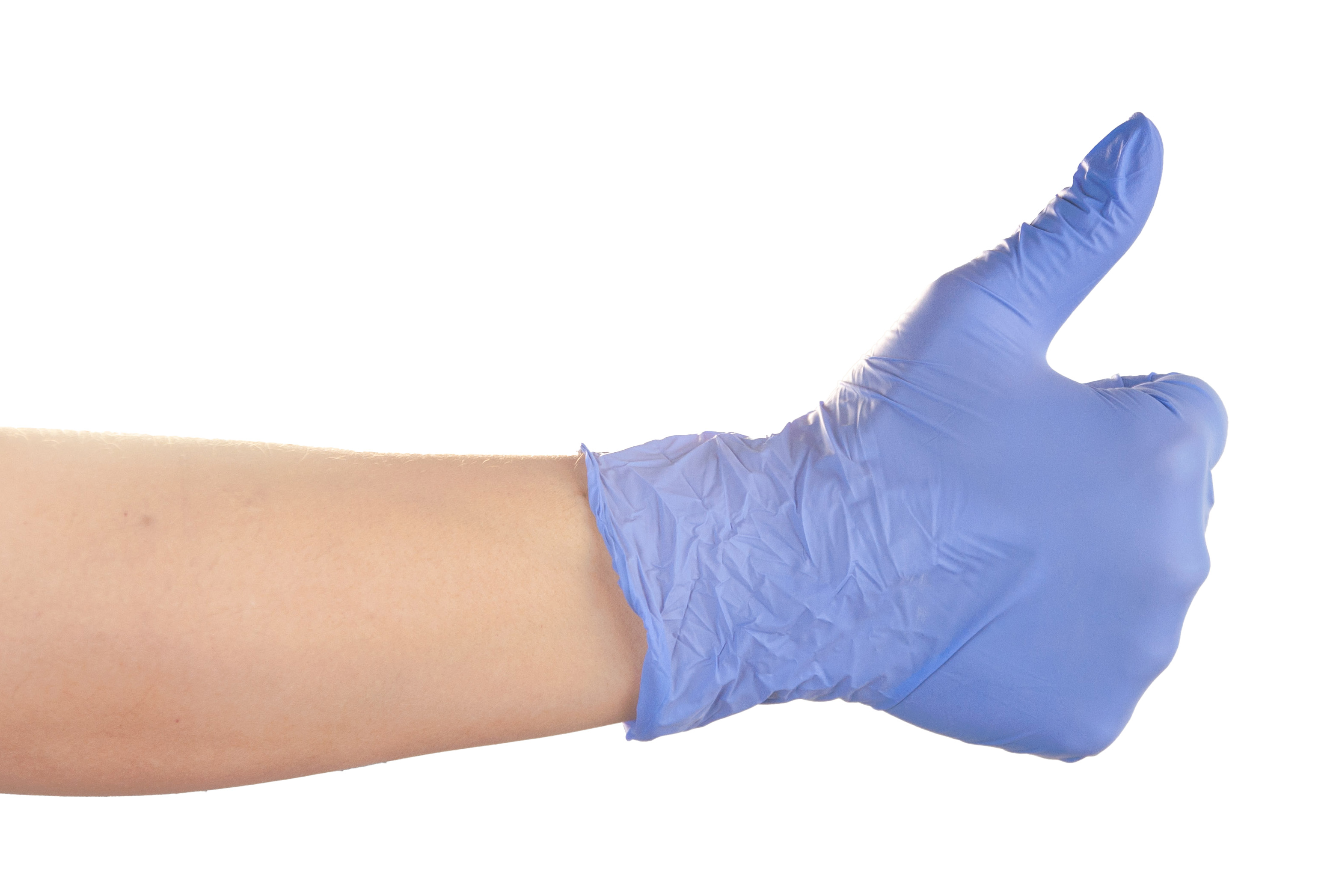 Guantes De Nitrilo Lavanda. Sin Polvo - (1x100un) Mediglove