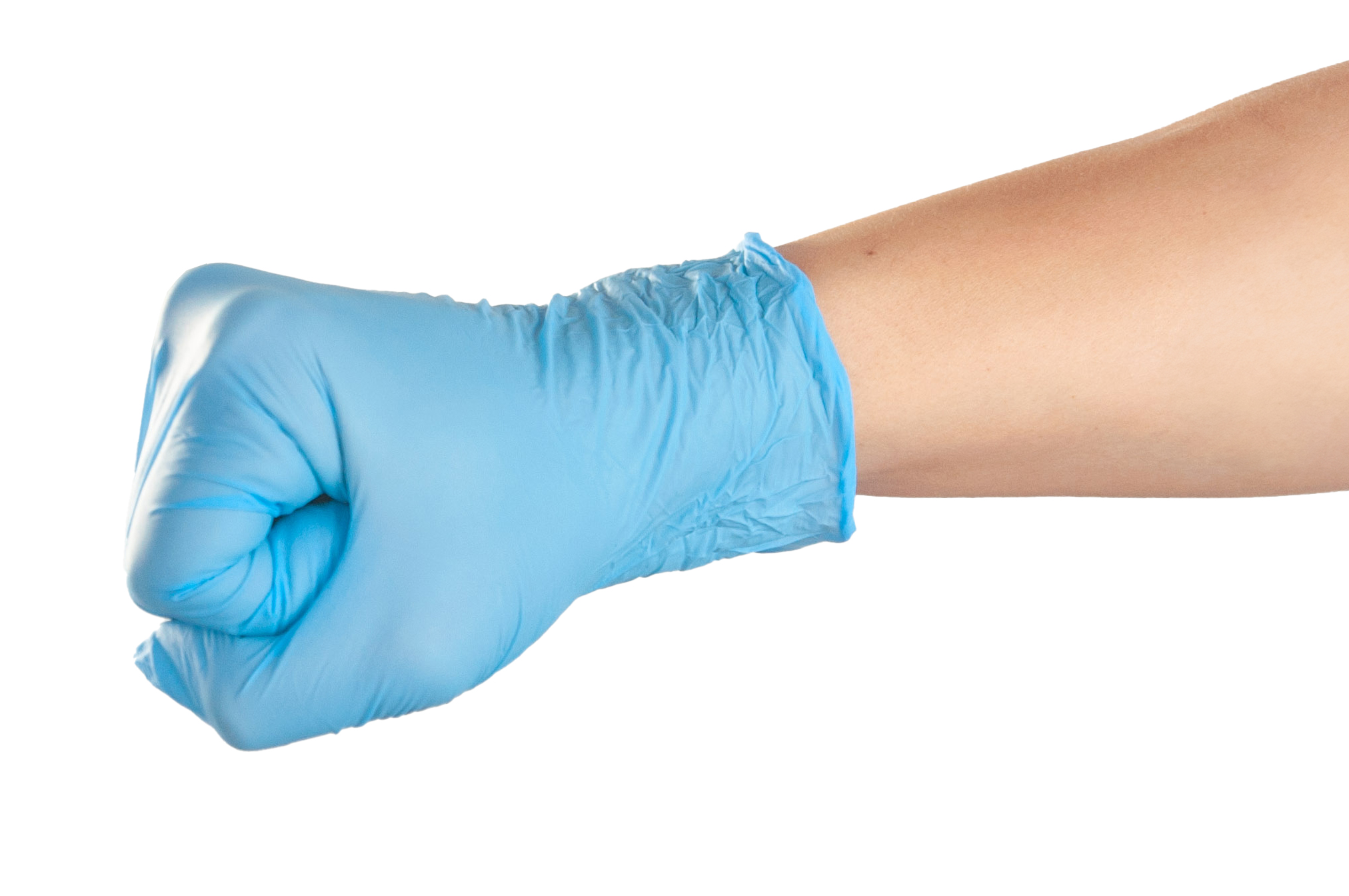 Guantes De Nitrilo Azul. Sin Polvo - (1x100un) Mediglove