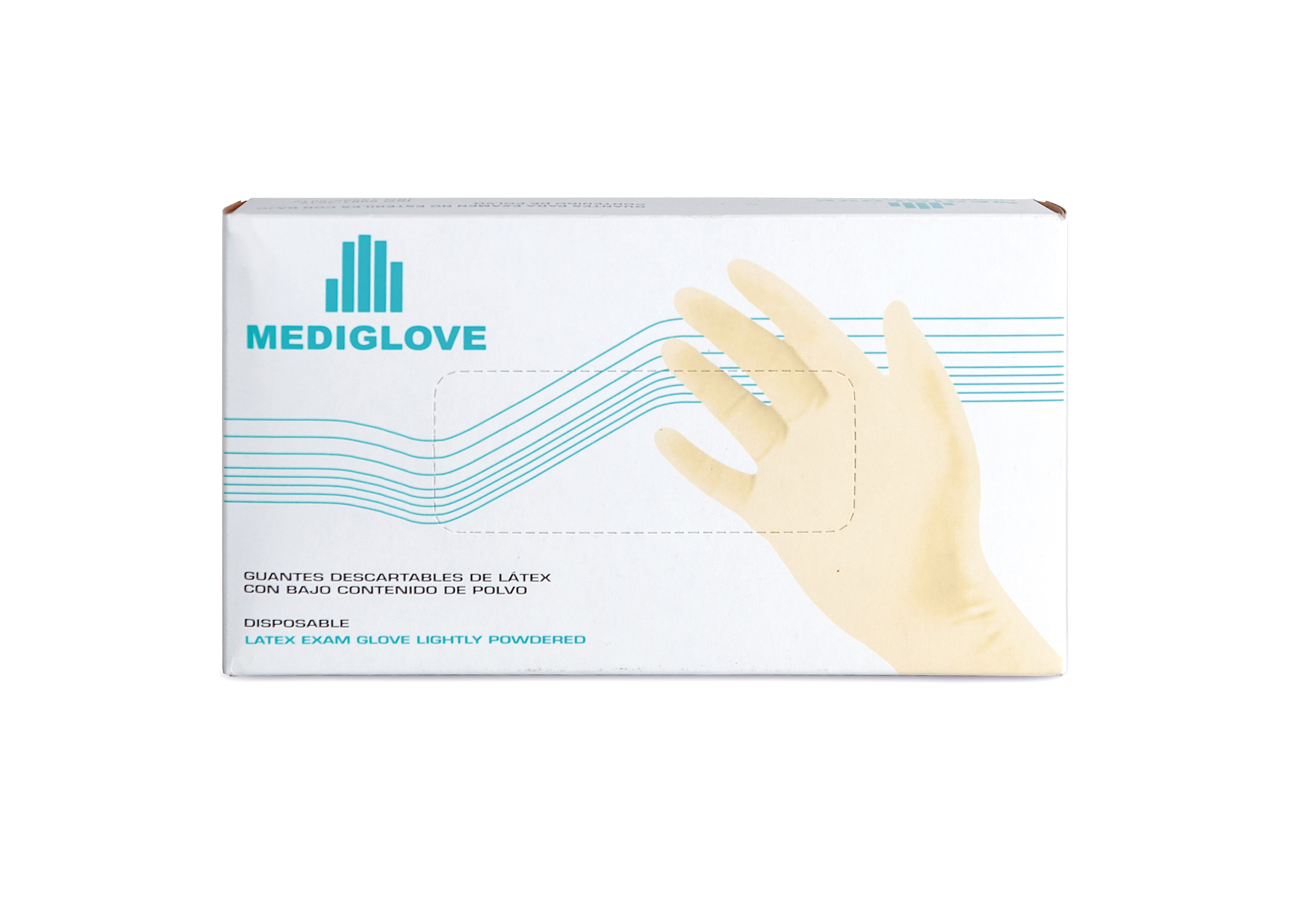 Guantes De Látex Descartables - (1x100 Un) - Mediglove
