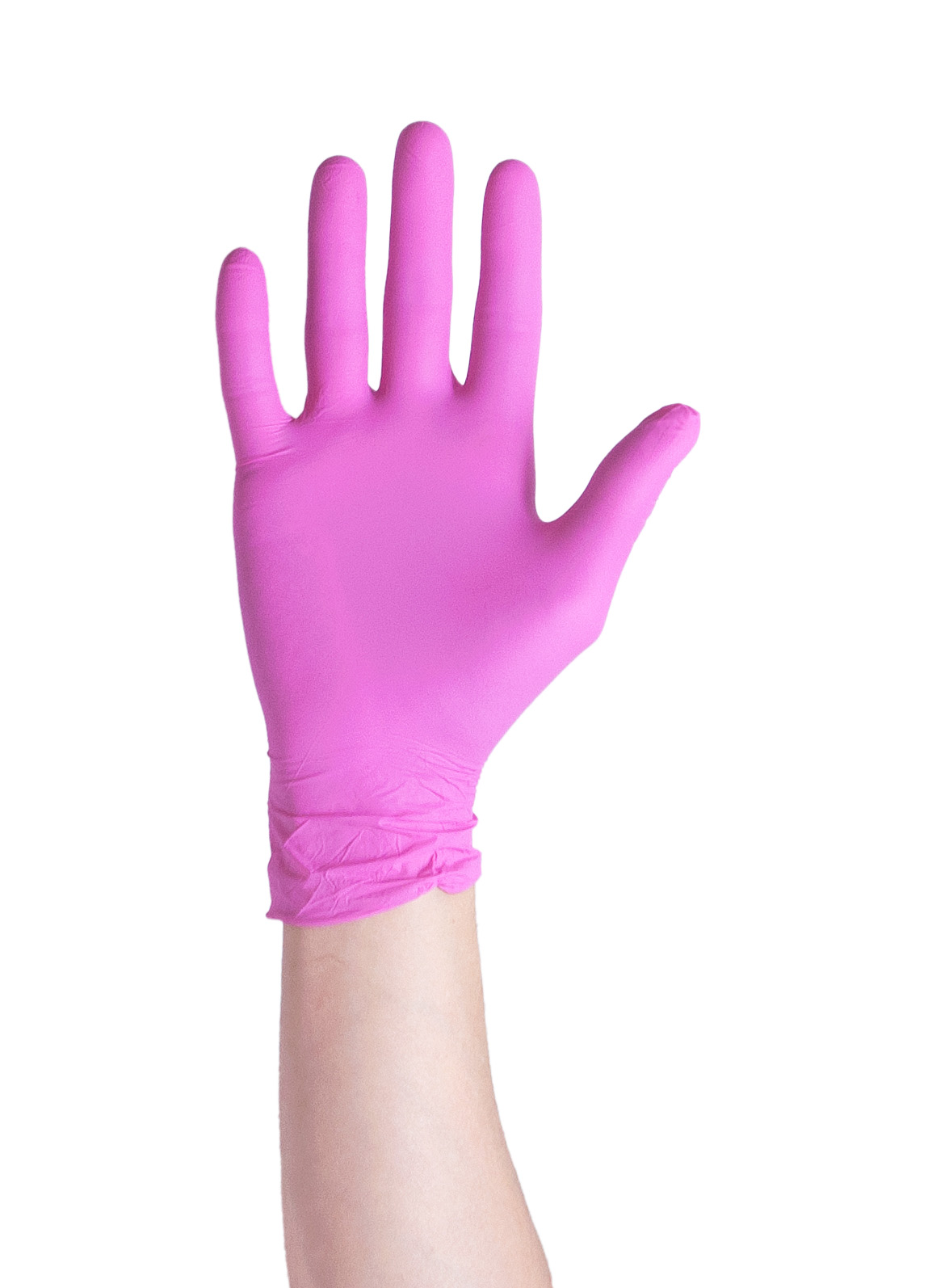 Guantes De Nitrilo Rosa Fuchsia Sin Polvo -(1x100un) Mediglove