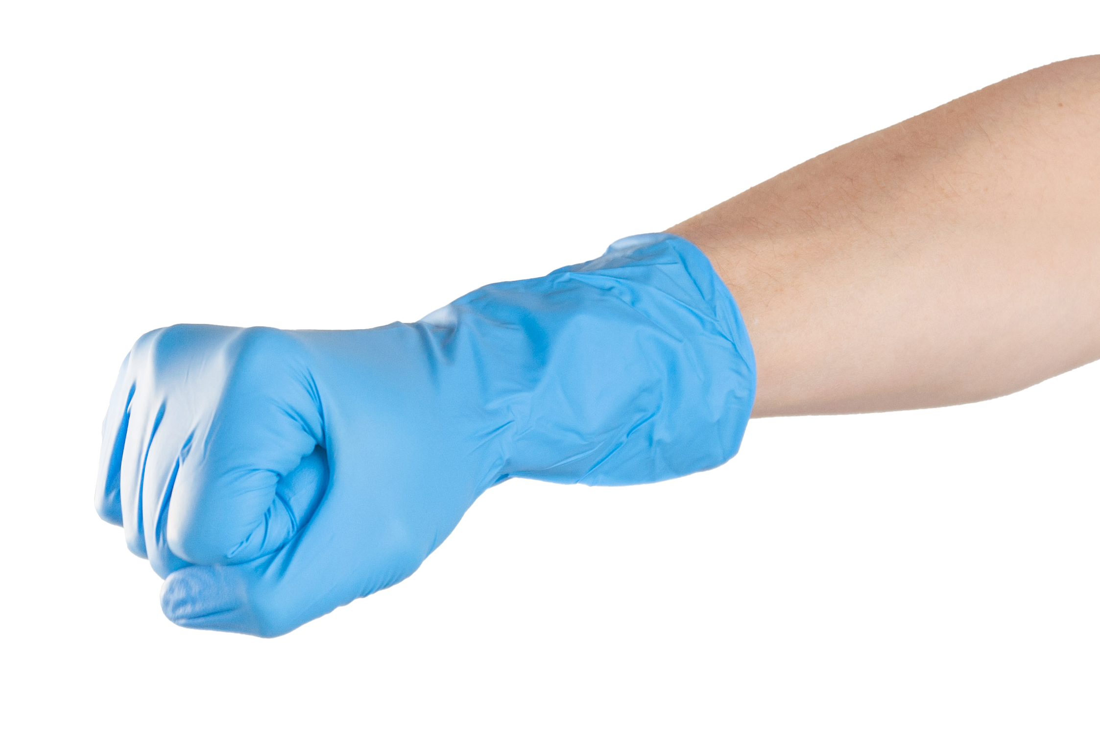 Guantes De Nitrilo Caña Larga BLUE 300 Sin Polvo - (1x100un) Mediglove