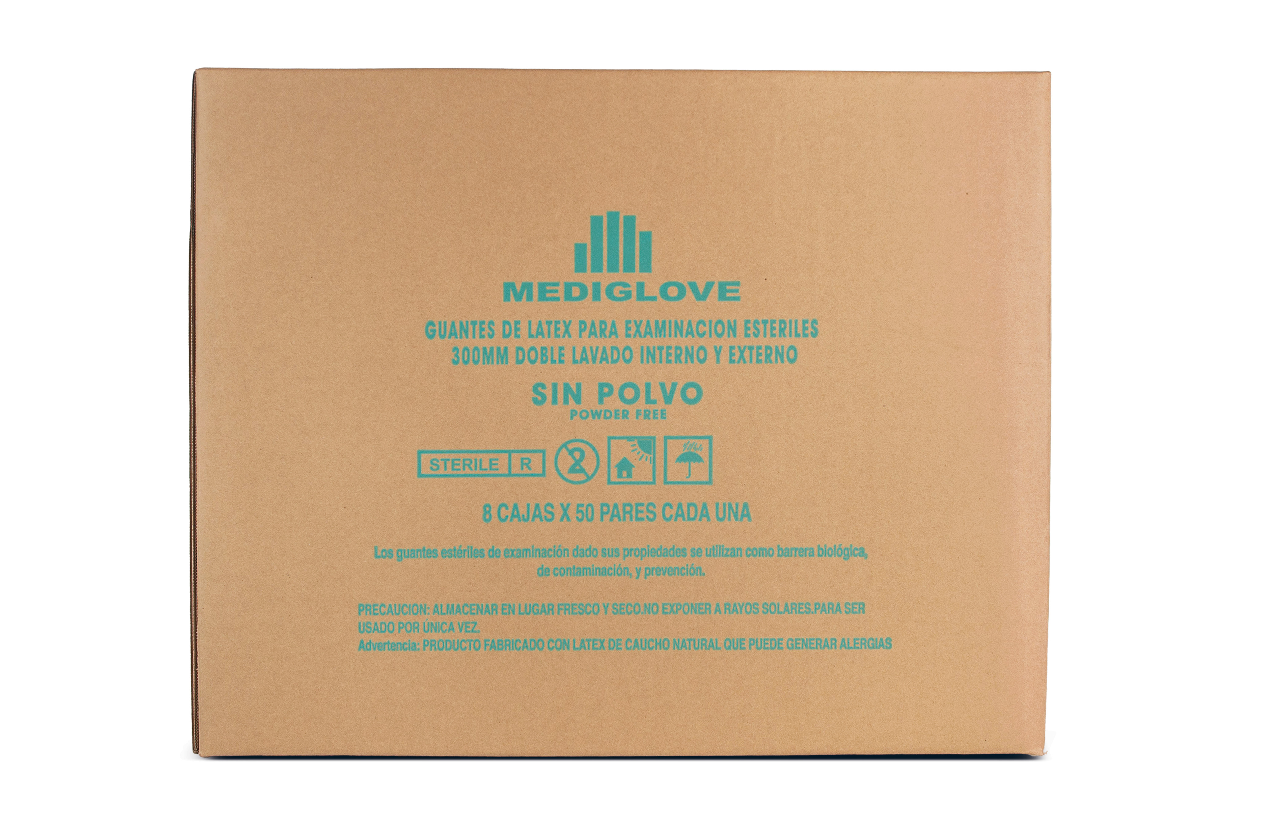 Guantes Para Cirugía Látex Sin Polvo - PAR Mediglove