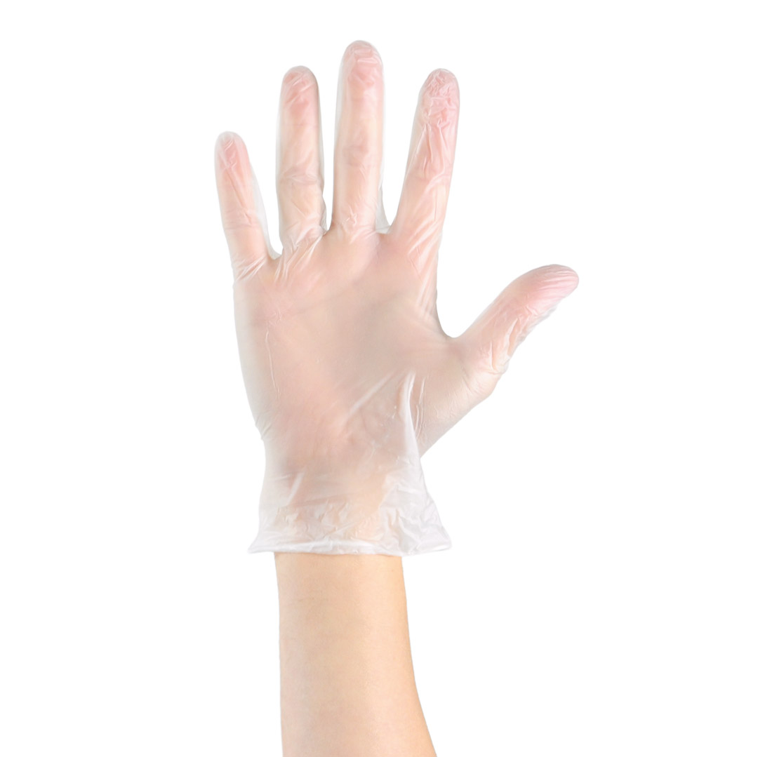GUANTES DE VINILO TRANSPARENTE (1x100UN) - MEDIGLOVE