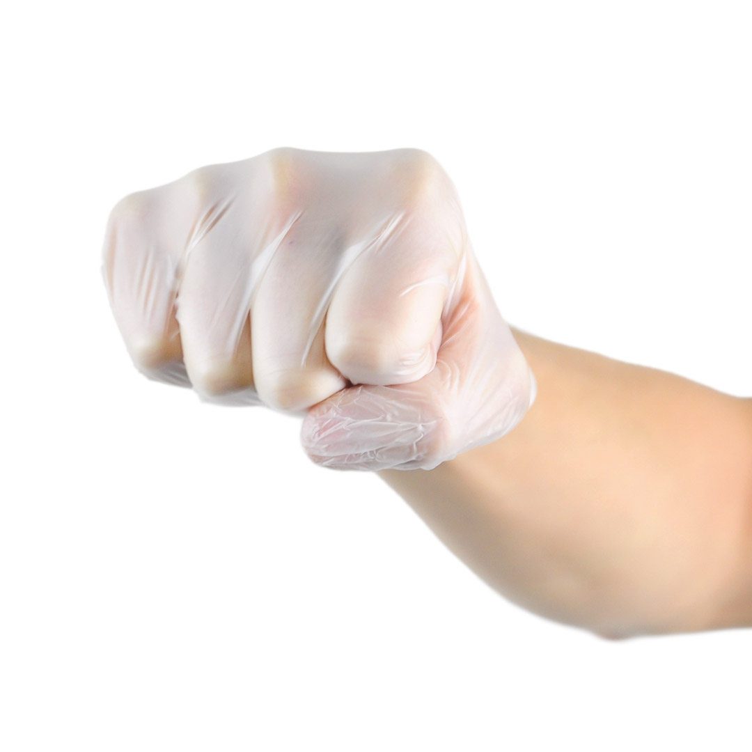 GUANTES DE VINILO TRANSPARENTE (1x100UN) - MEDIGLOVE