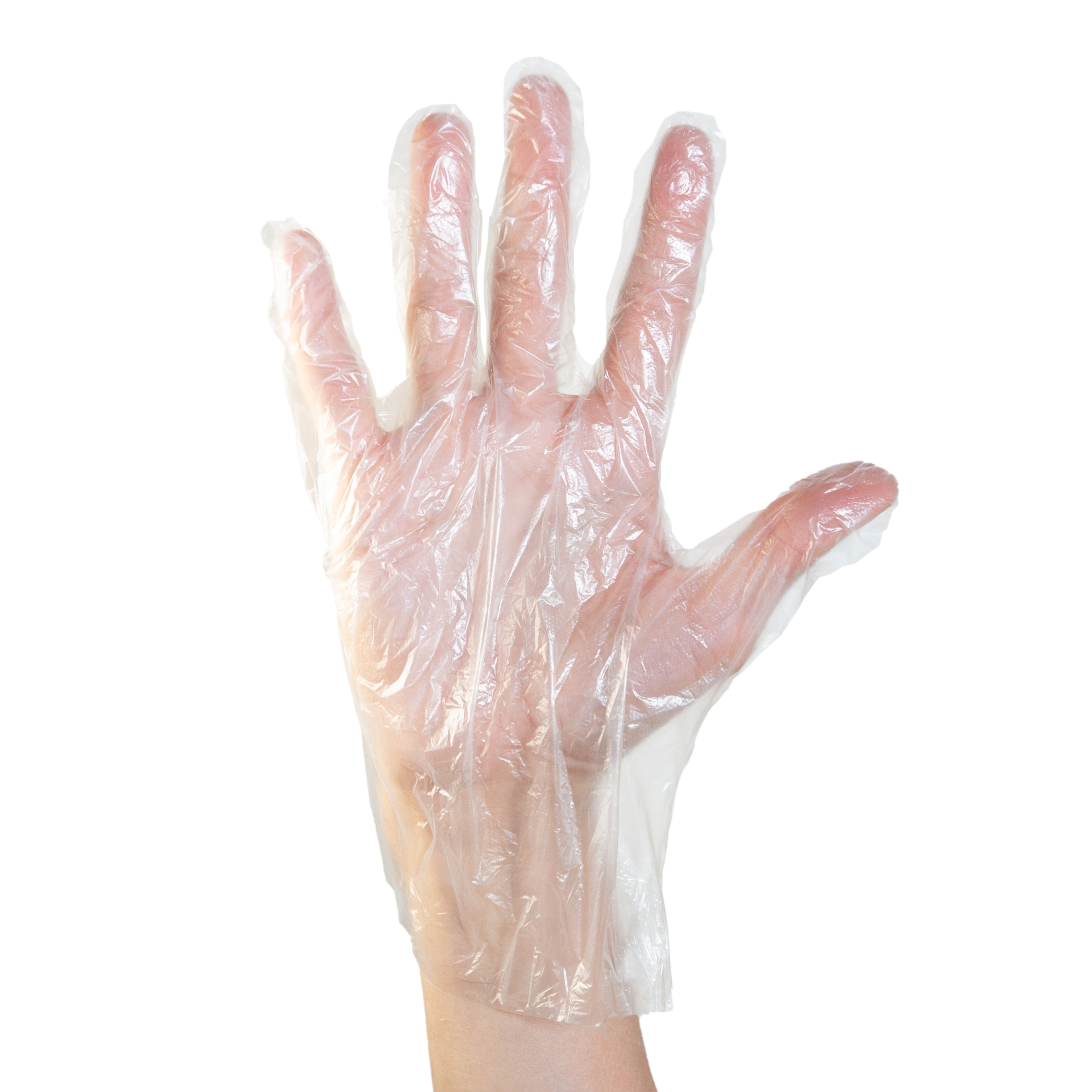 Guantes Manoplas de POLIETILENO Descartables (1x100un)